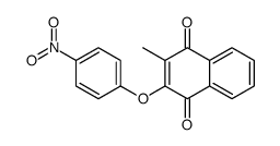 2-methyl-3-(4-nitrophenoxy)naphthalene-1,4-dione Structure