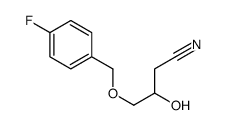4-[(4-fluorophenyl)methoxy]-3-hydroxybutanenitrile Structure