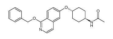 trans-N-[4-(1-benzyloxy-isoquinolin-6-yloxy)-cyclohexyl]-acetamide Structure