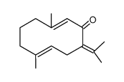isogermacrone ((2Z,7E)-3,7-dimethyl-10-(1-methylethylidene)-2,7-cyclodecadien-1-one) Structure