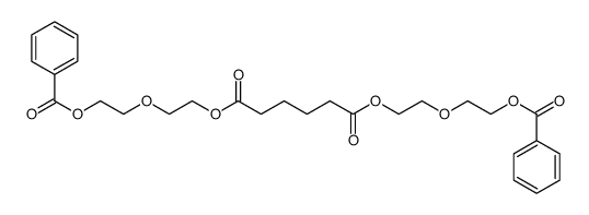 bis[2-(2-benzoyloxyethoxy)ethyl] hexanedioate结构式