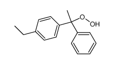 1-(4-ethyl-phenyl)-1-phenyl-ethyl hydroperoxide Structure
