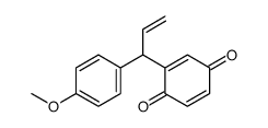 2-[1-(4-methoxyphenyl)prop-2-enyl]cyclohexa-2,5-diene-1,4-dione Structure