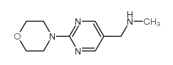 N-methyl-1-(2-morpholin-4-ylpyrimidin-5-yl)methanamine Structure