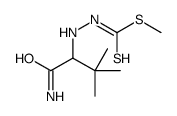 methyl N-[(1-amino-3,3-dimethyl-1-oxobutan-2-yl)amino]carbamodithioate结构式