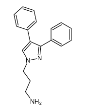 3,4-diphenyl-1H-pyrazole-1-propanamine结构式