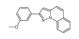 2-(3-methoxyphenyl)pyrazolo[1,5-a]quinoline Structure