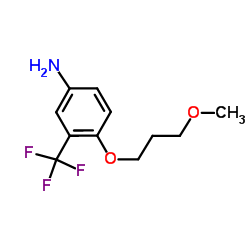 4-(3-Methoxypropoxy)-3-(trifluoromethyl)aniline结构式