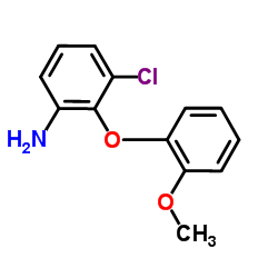 3-Chloro-2-(2-methoxyphenoxy)aniline结构式