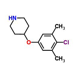 4-(4-Chloro-3,5-dimethylphenoxy)piperidine结构式