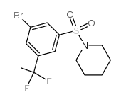1-((3-Bromo-5-(trifluoromethyl)phenyl)sulfonyl)piperidine picture