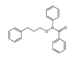 O-phenylpropyl-N-benzoyl-N-phenylhydroxylamine Structure