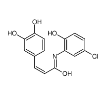 (E)-N-(5-chloro-2-hydroxyphenyl)-3-(3,4-dihydroxyphenyl)prop-2-enamide Structure