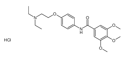diethyl-[2-[4-[(3,4,5-trimethoxybenzoyl)amino]phenoxy]ethyl]azanium,chloride Structure
