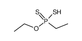 O-ethyl hydrogen ethylphosphonodithioate Structure