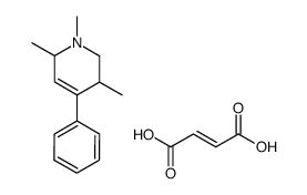 1,3,6-trimethyl-4-phenyl-1,2,3,6-tetrahydropyridine fumarate Structure