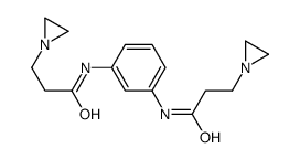 3-(aziridin-1-yl)-N-[3-[3-(aziridin-1-yl)propanoylamino]phenyl]propanamide Structure
