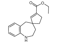 Spiro[4H-1-benzazepine-4,1'-[2]cyclopentene]-3'-carboxylic acid, 1,2,3,5-tetrahydro-, ethyl ester结构式