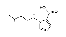 1-(3-methyl-butylamino)-1H-pyrrole-2-carboxylic acid结构式