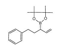 (S)-4,4,5,5-tetramethyl-2-(5-phenylpent-1-en-3-yl)-1,3,2-dioxaborolane Structure