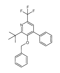 2-tert-butyl-3-(benzyloxy)-4-phenyl-6-(trifluoromethyl)pyridine结构式