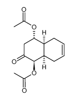 (1R,4S,4aS,8aR)-1,4-Diacetoxy-3,4,4a,5,8,8a-hexahydro-2(1H)-naphthalinon结构式