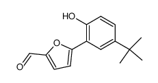 5-(5-tert-butyl-2-hydroxy-phenyl)-furan-2-carbaldehyde结构式