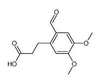 3-(2-Formyl-4,5-dimethoxy-phenyl)-propionsaeure结构式