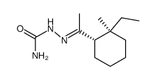 (+-)-1-(2c-methyl-2t-ethyl-cyclohexyl-(r))-ethanone-(1)-semicarbazone Structure