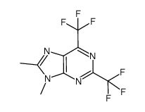 8,9-dimethyl-2,6-bis(trifluoromethyl)-9H-purine Structure