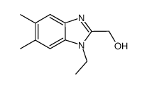 (1-Ethyl-5,6-dimethyl-1H-benzoimidazol-2-yl)-methanol Structure