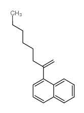 1-(1-亚甲基庚基)-萘结构式