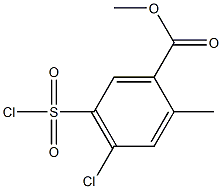 4-Chloro-5-chlorosulfonyl-2-methyl-benzoic acid methyl ester结构式