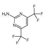 4,6-bis(trifluoromethyl)pyrimidin-2-amine结构式