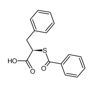 (R)-2-(benzoylthio)-3-phenyl-propanoic acid Structure