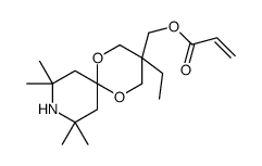 Acrylic acid 3-ethyl-8,8,10,10-tetramethyl-1,5-dioxa-9-azaspiro[5.5]undecan-3-ylmethyl ester结构式