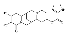 3,4-dihydroxy-2-oxospartein-13-yl 1h-pyrrole-2-carboxylate结构式