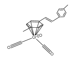 (trans-4,4'-dimethylstilbene)tricarbonylchromium Structure