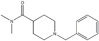 1-benzyl-N,N-dimethylpiperidine-4-carboxamide结构式