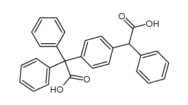 α,α,α'-triphenyl-1,4-benzenediacetic acid Structure