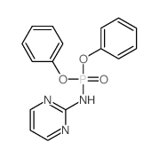 Phosphoramidic acid,2-pyrimidinyl-, diphenyl ester (8CI) Structure