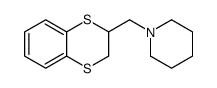 1-(2,3-dihydro-1,4-benzodithiin-3-ylmethyl)piperidine Structure
