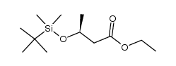 ethyl (3S)-3-{[tert-butyl(dimethyl)silyl]oxy}butanoate结构式