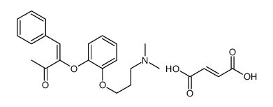 (Z)-3-(2-(2-(Dimethylamino)propoxy(and 1-methylethoxy))phenoxy)-4-phen yl-3-buten-2-one maleate结构式