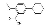 5-cyclohexyl-2-methoxy-benzoic acid结构式