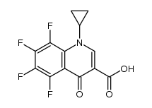 1-Cyclopropyl-5,6,7,8-tetrafluoro-1,4-dihydro-4-oxoquinoline-3-carboxylic acid Structure