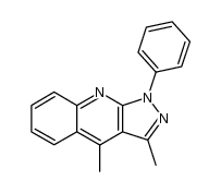 Phenyl-1 dimethyl-3,4 pyrazolo<3,4-b>quinoleine Structure