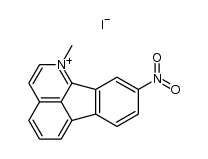 1-methyl-9-nitro-indeno[1,2,3-ij]isoquinolinium, iodide结构式