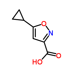 5-环丙基异恶唑-3-羧酸结构式