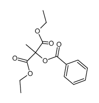 PROPANEDIOIC ACID, 2-(BENZOYLOXY)-2-METHYL-, 1,3-DIETHYL ESTER结构式
